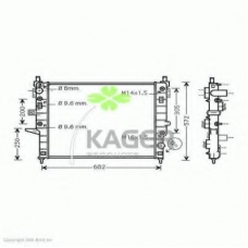31-0635 KAGER Радиатор, охлаждение двигателя