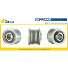 SCP90222.1 SANDO Ременный шкив, генератор