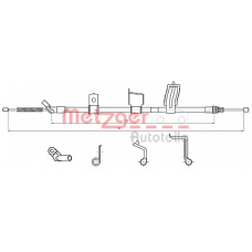 17.0330 METZGER Трос, стояночная тормозная система