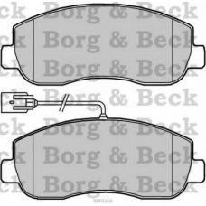 BBP2266 BORG & BECK Комплект тормозных колодок, дисковый тормоз