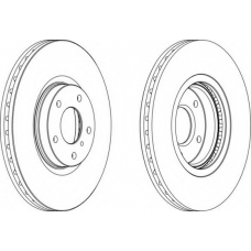 DDF1505 FERODO Тормозной диск