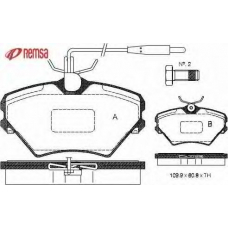 0485.02 METZGER Комплект тормозных колодок, дисковый тормоз