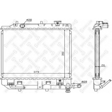 10-25850-SX STELLOX Радиатор, охлаждение двигателя