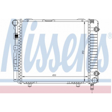 62556 NISSENS Радиатор, охлаждение двигателя