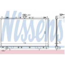 68182 NISSENS Радиатор, охлаждение двигателя