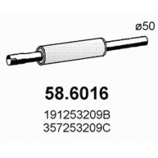 58.6016 ASSO Средний глушитель выхлопных газов