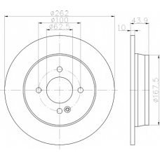 MDC2382 MINTEX Тормозной диск