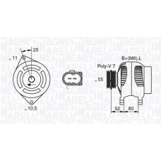 063535250200 MAGNETI MARELLI Генератор