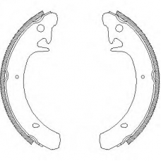 Z4129.00 WOKING Комплект тормозных колодок