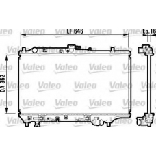 732475 VALEO Радиатор, охлаждение двигателя