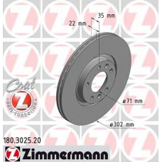180.3025.20 ZIMMERMANN Тормозной диск