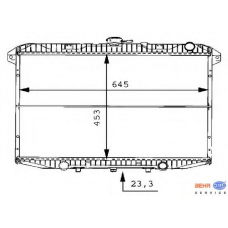 8MK 376 706-481 HELLA Радиатор, охлаждение двигателя