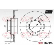 827041.6880 MAXTECH Тормозной диск