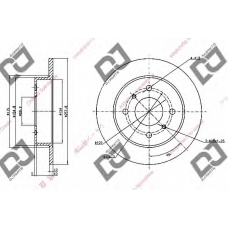 BD1240 DJ PARTS Тормозной диск