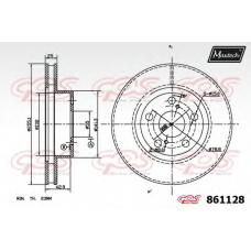 861128.0000 MAXTECH Тормозной диск