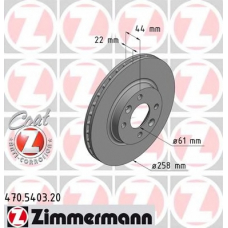 470.5403.20 ZIMMERMANN Тормозной диск