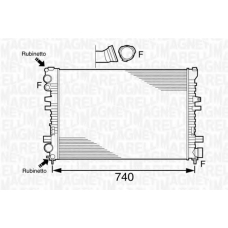 350213102600 MAGNETI MARELLI Радиатор, охлаждение двигателя