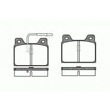 0068.02 REMSA Комплект тормозных колодок, дисковый тормоз