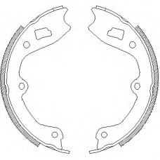 Z4410.00 WOKING Комплект тормозных колодок