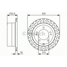 0 986 479 U32 BOSCH Тормозной диск