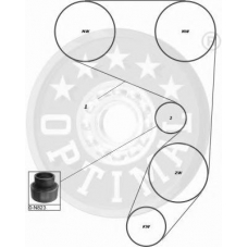 SK-1445 OPTIMAL Комплект ремня грм