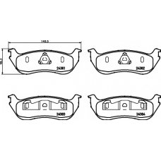 8DB 355 012-481 HELLA PAGID Комплект тормозных колодок, дисковый тормоз