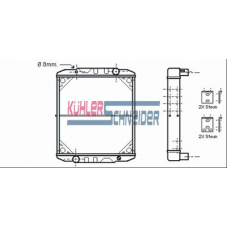 2902801 KUHLER SCHNEIDER Радиатор, охлаждение двигател