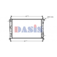 090038N AKS DASIS Радиатор, охлаждение двигателя