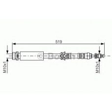 1 987 476 993 BOSCH Тормозной шланг