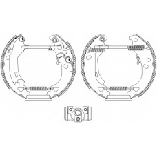 8DB 355 004-341 HELLA Комплект тормозных колодок