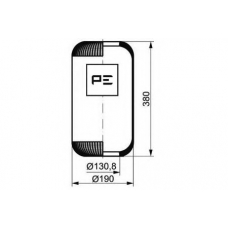 084.031-70A PE Automotive Кожух пневматической рессоры