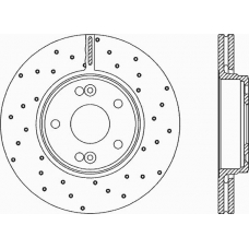 BDRS1958.25 OPEN PARTS Тормозной диск