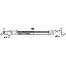 FBH6018 FIRST LINE Тормозной шланг