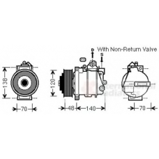 3000K526 VAN WEZEL Компрессор, кондиционер