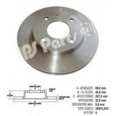 IBT-1060 IPS Parts Тормозной диск