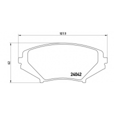 07.B314.08 BREMBO Комплект высокоэффективных тормозных колодок