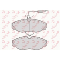 626.0965 VILLAR Комплект тормозных колодок, дисковый тормоз