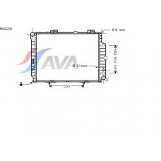 MSA2228 AVA Радиатор, охлаждение двигателя