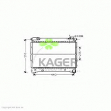 31-3116 KAGER Радиатор, охлаждение двигателя