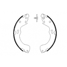 0 986 487 631 BOSCH Комплект тормозных колодок