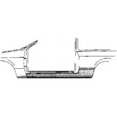 3301102 VAN WEZEL Накладка порога