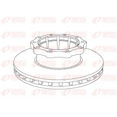 NCA1048.20 KAWE Тормозной диск