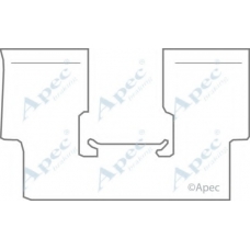 KIT1168 APEC Комплектующие, тормозные колодки