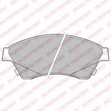 LP2171 DELPHI Комплект тормозных колодок, дисковый тормоз