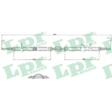C0141B LPR Трос, стояночная тормозная система