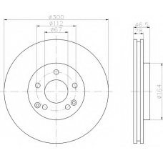 8DD 355 107-501 HELLA Тормозной диск