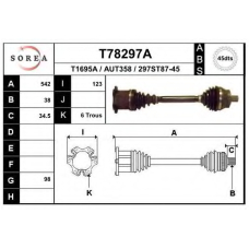 T78297A EAI Приводной вал