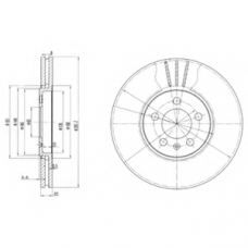 BG2729 DELPHI Тормозной диск