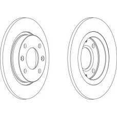 DDF059-1 FERODO Тормозной диск