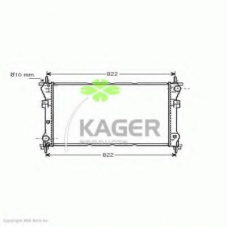 31-0360 KAGER Радиатор, охлаждение двигателя